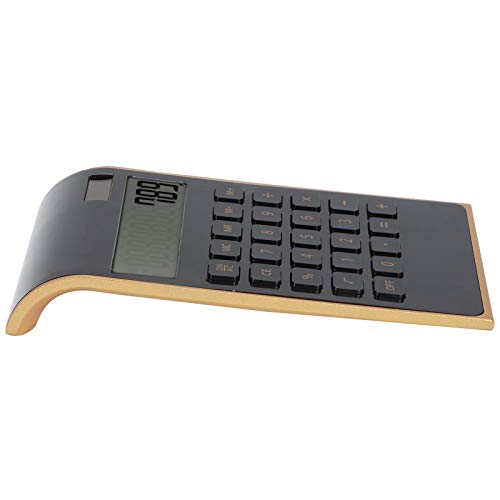 Schreibtischrechner Kompakter Solarrechner für Finanzfunktionen für Office Home(Black) von Socobeta