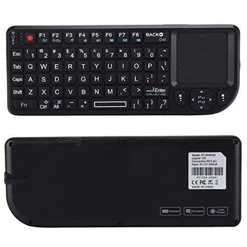 Socobeta 2,4 GHz Wireless Touchpad-Tastatur Wiederaufladbare Ultra Thin USB-Tastatur mit Hintergrundbeleuchtung von Socobeta