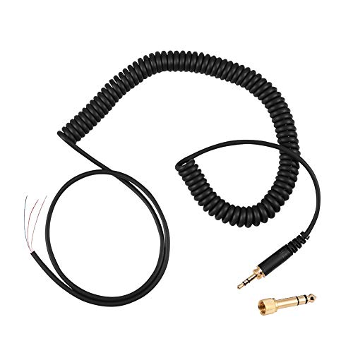 Socobeta Audiokabel Audio-Federdraht-Spulenkabel mit 3,5 mm/6,5 mm Stecker Kompatibel mit DT 770/770Pro/990/990Pro-Kopfhörern von Socobeta