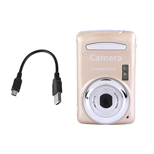 Socobeta Digitalkamera Digitale Videokamera Mini-Camcorder Außenkamera 6MP 720P 30FPS 4X Zoom HD-Kamera(Gold) Digitalkameras und Zubehör von Socobeta