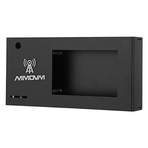 Socobeta Hotspot-Erweiterungsplatinengehäuse Schutzkäfig aus Aluminiumlegierung mit starker Wärmeableitungsfähigkeit für 3,2-Zoll-MMDVM-Motherboard Schwarz/Silber(Schwarz) von Socobeta