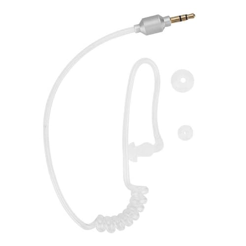 Socobeta Kabelgebundener Ohrhörer Air Tube Handy Mono-Kopfhörer In-Ear-Stereo-Headset mit 2-teiligem Ohrstöpsel von Socobeta