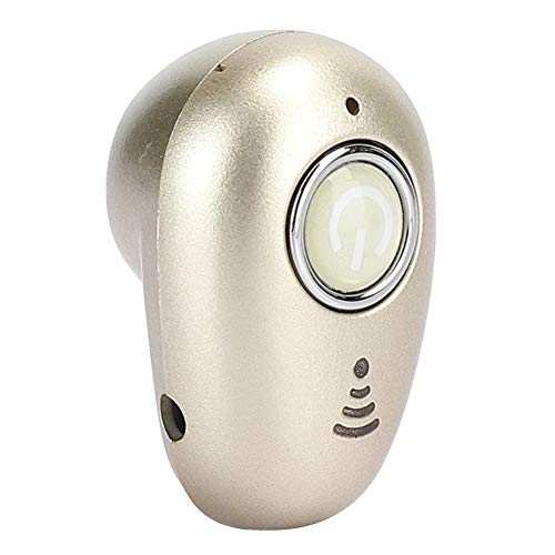Socobeta Mono-Kopfhörer Drahtlose Ohrhörer Sport Freisprech-Headset Mini-Bluetooth-Kopfhörer(S650 Gold) von Socobeta