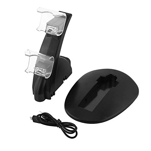 Socobeta PS4-Controller-Ladegerät USB-Dockingstation mit Zwei Ladestationen für Slim Pro-Controller von Socobeta
