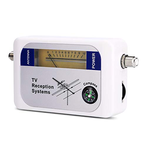 Socobeta TV-Signalfinder-Antenne Signalfinder DVB-T-Signalstärkensucher HD-TV-Antennenfinder mit Hintergrundbeleuchtung für Satellitenantennen mit großer Reichweite von Socobeta