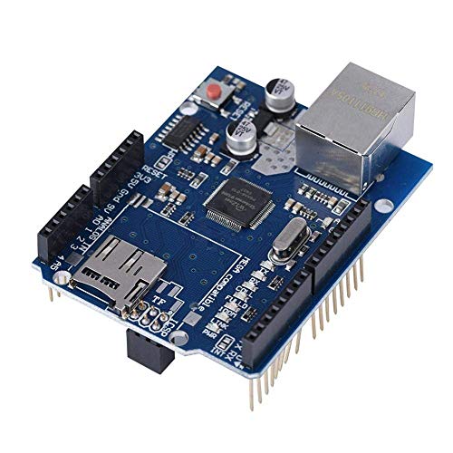 Socobeta Verschleißfeste W5100 Multifunktions-Erweiterungskarte Ethernet Shield Netzwerk Kunststoff Ethernet LAN Shield-Modul Tragbar Kompatibel mit Motherboard von Socobeta