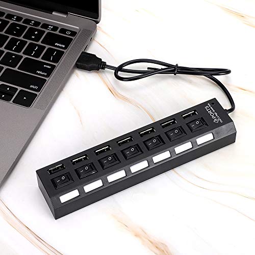 USB Docking Station Leichter Hub 7-Port tragbar mit Switch von Socobeta