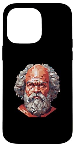 Sokrates 8 Bit Hülle für iPhone 14 Pro Max von Socrates Art Style Designs For Historians