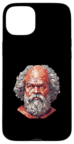 Sokrates 8 Bit Hülle für iPhone 15 Plus von Socrates Art Style Designs For Historians