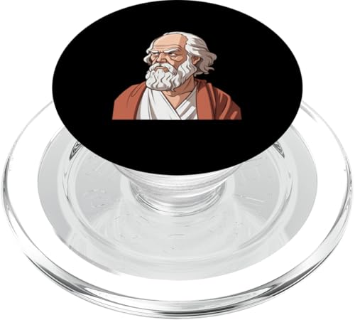 Sokrates Anime PopSockets PopGrip für MagSafe von Socrates Art Style Designs For Historians