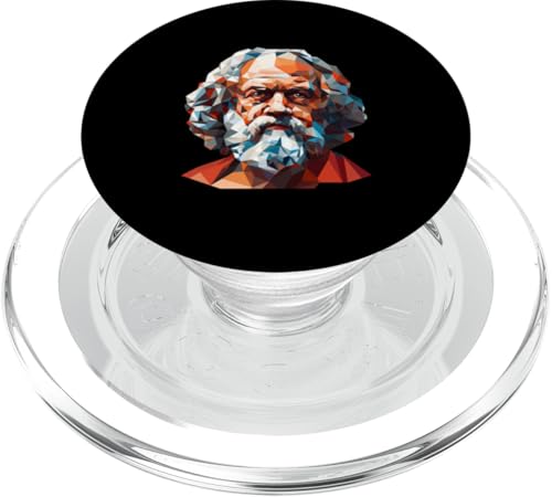 Sokrates Geometrische Pop Art PopSockets PopGrip für MagSafe Sokrates Geometrische Pop Art PopSockets PopGrip für MagSafe von Socrates Art Style Designs For Historians