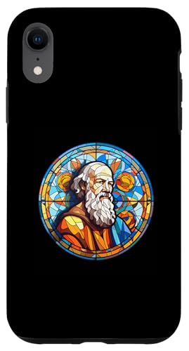 Sokrates Glasmalerei Hülle für iPhone XR Sokrates Glasmalerei Hülle für iPhone XR von Socrates Art Style Designs For Historians