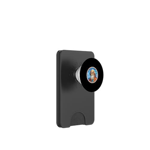 Sokrates Glasmalerei PopSockets PopWallet für MagSafe Sokrates Glasmalerei PopSockets PopWallet für MagSafe von Socrates Art Style Designs For Historians
