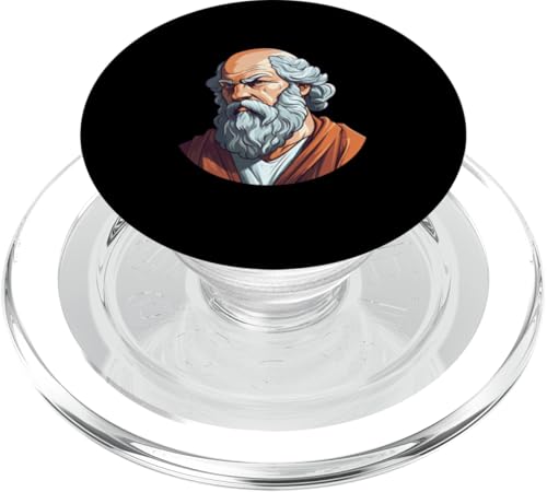 Sokrates Isometrischer Anime PopSockets PopGrip für MagSafe von Socrates Art Style Designs For Historians