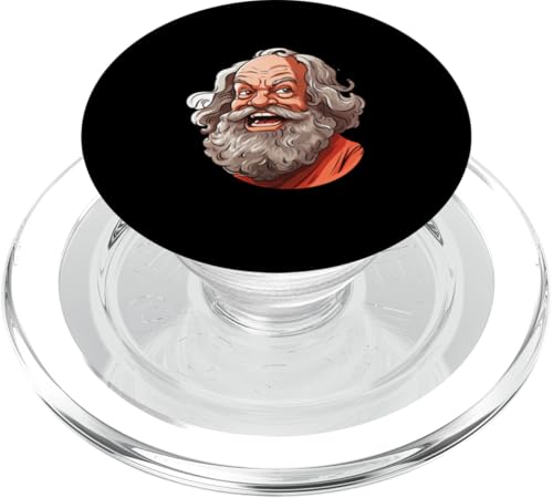 Sokrates Karikatur PopSockets PopGrip für MagSafe von Socrates Art Style Designs For Historians