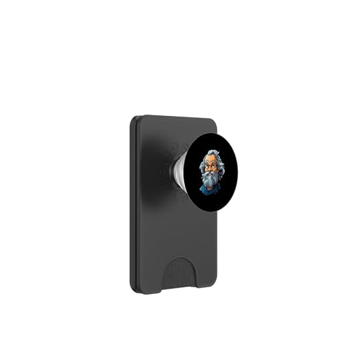 Sokrates Karikatur PopSockets PopWallet für MagSafe von Socrates Art Style Designs For Historians