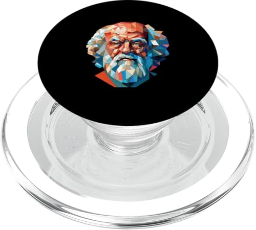 Sokrates Kubismus PopSockets PopGrip für MagSafe von Socrates Art Style Designs For Historians