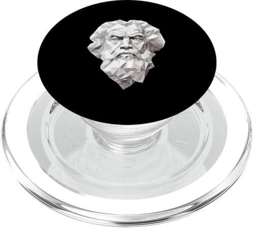 Sokrates Low Poly Art PopSockets PopGrip für MagSafe von Socrates Art Style Designs For Historians