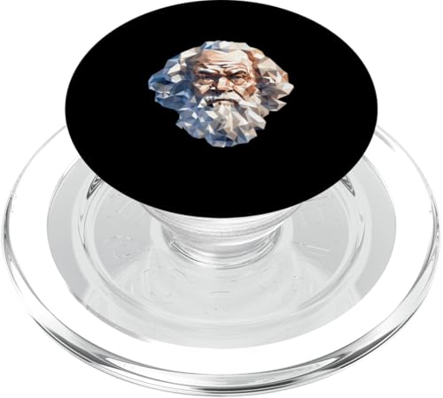 Sokrates Low Poly Art PopSockets PopGrip für MagSafe von Socrates Art Style Designs For Historians