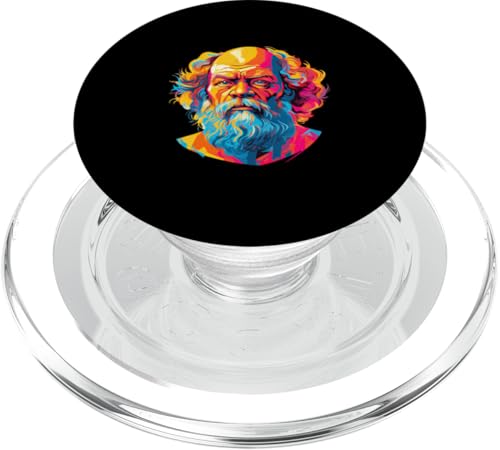 Sokrates Psychedelisch PopSockets PopGrip für MagSafe von Socrates Art Style Designs For Historians