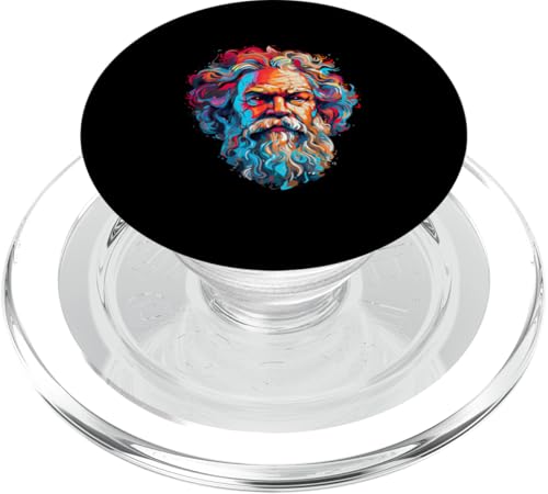 Sokrates Psychedelisch PopSockets PopGrip für MagSafe von Socrates Art Style Designs For Historians