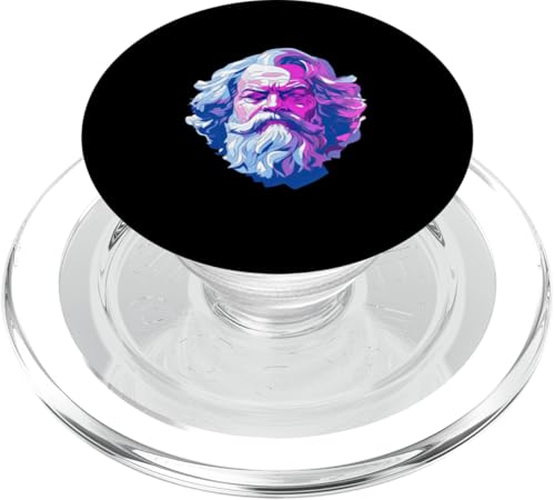 Sokrates Vaporwave PopSockets PopGrip für MagSafe von Socrates Art Style Designs For Historians