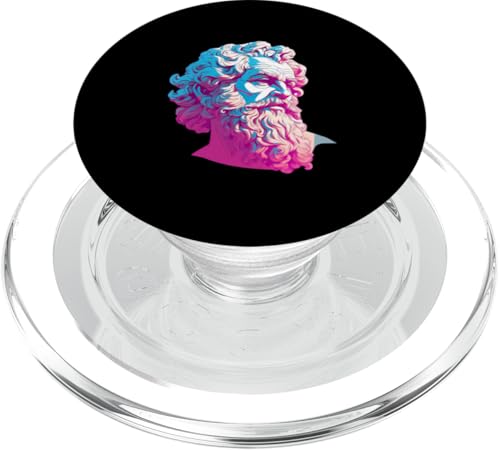Sokrates Vaporwave PopSockets PopGrip für MagSafe von Socrates Art Style Designs For Historians