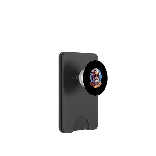 Sokrates mit Sonnenbrille PopSockets PopWallet für MagSafe von Socrates Art Style Designs For Historians