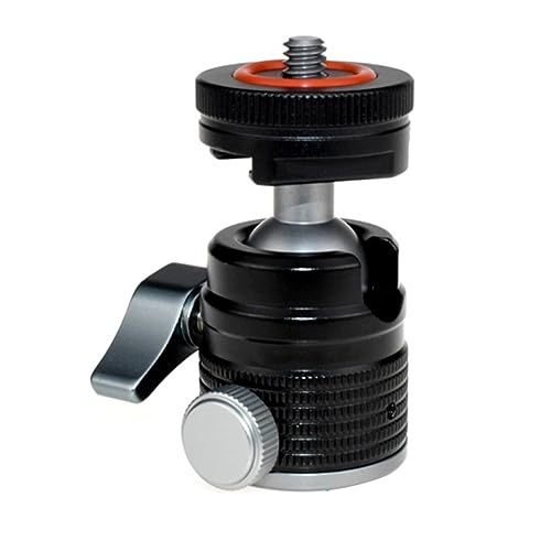 Socueny Mini-Kugelkopf-Stativkopf mit Universellen 1/4-Schraubgewinden für DSLR-Kameras, Blitzgerät, Einbeinstativ, Aufhelllicht. Langlebig. Socueny Mini-Kugelkopf-Stativkopf mit Universellen 1/4-Schraubgewinden für DSLR-Kameras, Blitzgerät, Einbeinstativ, Aufhelllicht. Langlebig. von Socueny