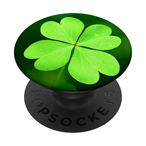 4 Kleeblatt Lucky Shamrock - PopSockets Ausziehbarer Sockel und Griff für Smartphones und Tablets von SodaPockets