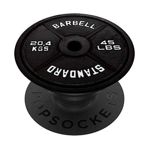 Langhantel Weight Plate Gym Bodybuilding - PopSockets Ausziehbarer Sockel und Griff für Smartphones und Tablets von SodaPockets