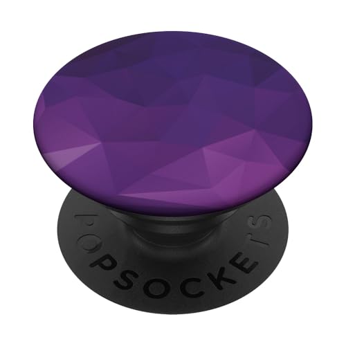 Lila geometrisch - PopSockets Ausziehbarer Sockel und Griff für Smartphones und Tablets PopSockets Klebender PopGrip von SodaPockets