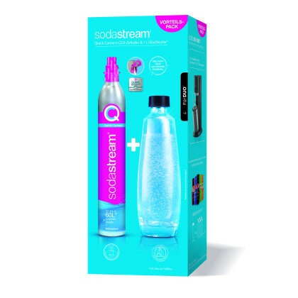 Sodastream Quick Connect CO2-Zylinder Reservepack mit Glasflasche Sodastream Quick Connect CO2-Zylinder Reservepack mit Glasflasche von SodaStream