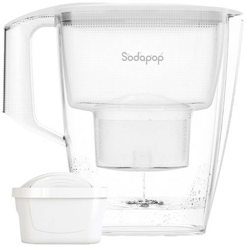 Sodapop 10029101 Wasserfilter 3l Weiß, Transparent von Sodapop