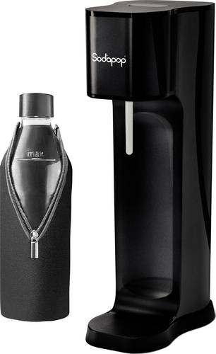 Sodapop Wassersprudler Joy ECO Schwarz inkl. 1 Glasflasche, und 1 CO2-Zylinder von Sodapop