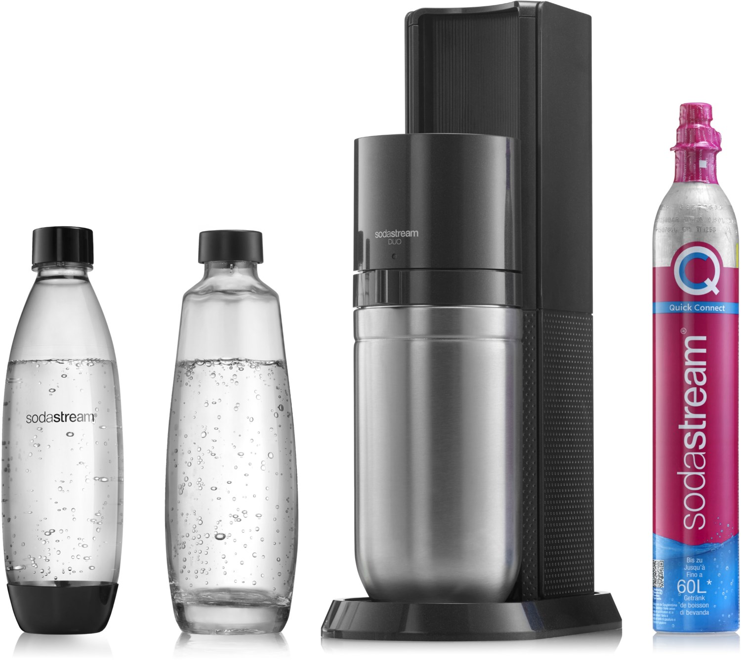 DUO Wassersprudler Trinkwasser-Sprudler titan von Sodastream