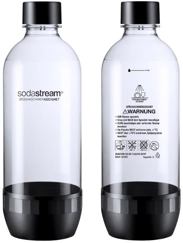 Duo Pack Tritan-Flasche 2x 1 Liter Wasser Zu-/Aufbereiter-Zubehör Duo Pack Tritan-Flasche 2x 1 Liter Wasser Zu-/Aufbereiter-Zubehör von Sodastream