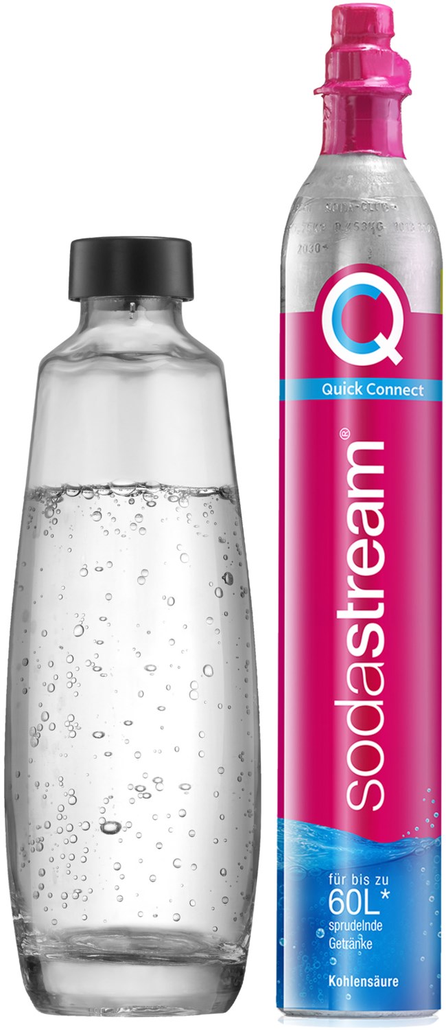 Reservezylinder CQC + 1 Glaskaraffe Wasser Zu-/Aufbereiter-Zubehör Reservezylinder CQC + 1 Glaskaraffe Wasser Zu-/Aufbereiter-Zubehör von Sodastream