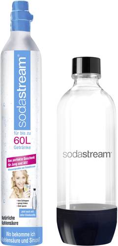 Sodastream CO2 Reserve-Zylinder 1100065490 Klar inkl. 1 PET-Flasche, und 1 CO2-Zylinder von Sodastream