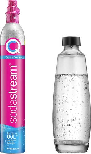 Sodastream CO2 Reserve-Zylinder DUO QC + Glaskaraffe von Sodastream