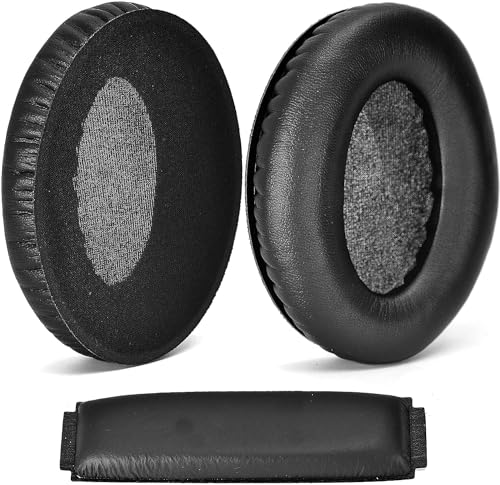 HD418 Ohrpolster + Kopfband, kompatibel mit Sennheiser HD418, HD419 Ersatz-Ohrpolster HD428, HD429, HD439, Kopfband-Kissenbezug, HD438, HD448, HD449 Kopfhörer, Memory-Schaum-Ohrpolster von Sodorous