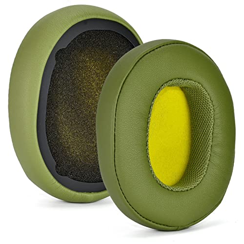 Crusher Evo Ohrpolster, Ersatz-Ohrpolster, kompatibel mit Skullcandy Crusher Wireless Crusher Evo Crusher ANC Hesh 3 Kopfhörern, Headset-Ohrpolster, Ohrmuscheln, Reparaturteile, Grün von Sodorous