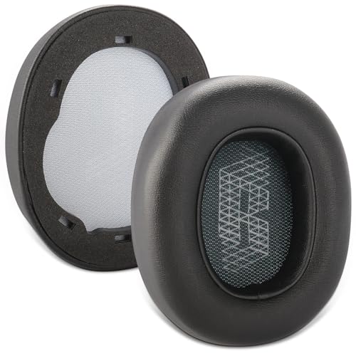 LIVE660 BTNC Ersatz-Ohrpolster, kompatibel mit JBL E65 E65BTNC / Duet NC / LIVE650BTNC LIVE660 BTNC Kopfhörer, bequeme Ohrpolster aus Proteinleder und Memory-Schaum von Sodorous