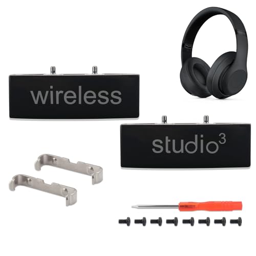 Sodorous Studio 3 Scharnier-Kopfbügelverbinder, Ersatz-Metall-Reparaturteile, kompatibel mit Beats Studio 3.0 Wireless Over-Ear-Kopfhörern, Reparatur-Set (schwarz) von Sodorous