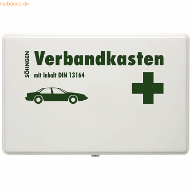 Söhngen KFZ-Verbandkasten Kunststoff weiß mit Füllung Standard DIN 131 von Söhngen