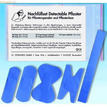Söhngen Nachfüllset detectable komplett für Pflasterspender Mehrbedarf von Söhngen