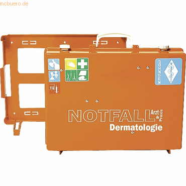 Söhngen Notfallkoffer Arzt + Praxis Dermatologie orange von Söhngen