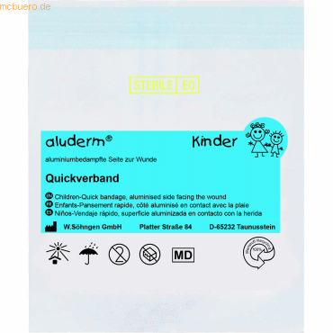 Söhngen Quickverband aluderm Kinder Quickverband groß Söhngen Quickverband aluderm Kinder Quickverband groß von Söhngen