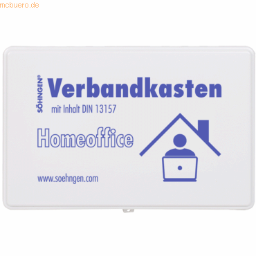 Söhngen Verbandskasten Home-Office DIN13157 260x160x80mm weiß von Söhngen