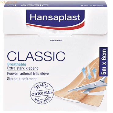 Söhngen Wundpflaster Hansaplast Classic Standard 5mx6cm Söhngen Wundpflaster Hansaplast Classic Standard 5mx6cm von Söhngen